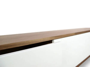 Calibre Furniture Hendrix 2.1m Wooden TV Entertainment Unit - Walnut