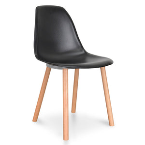 Calibre Furniture Amy Dining Chair - Black - Natural