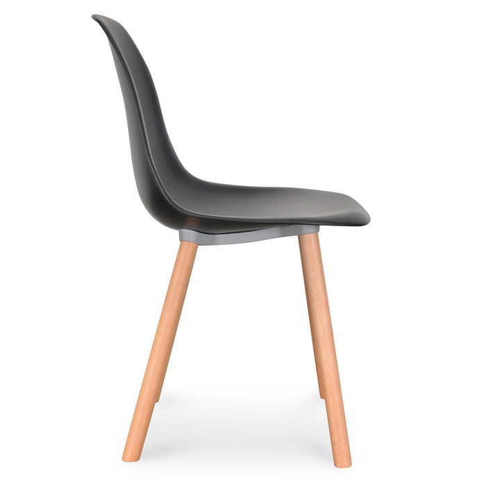 Calibre Furniture Amy Dining Chair - Black - Natural