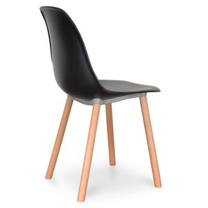 Calibre Furniture Amy Dining Chair - Black - Natural