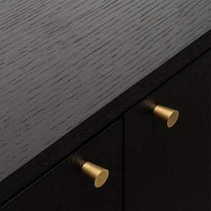 Calibre Furniture Trent 1.6m Wooden Buffet Unit- Black