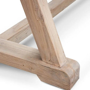 Calibre Furniture Hercules 8 Seater Reclaimed Elm Wood 2.4m Dining Table