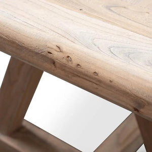Calibre Furniture Hercules 8 Seater Reclaimed Elm Wood 2.4m Dining Table