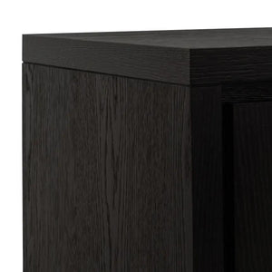 Calibre Furniture Bonnie 2m Wooden Buffet Unit - Textured Espresso Black
