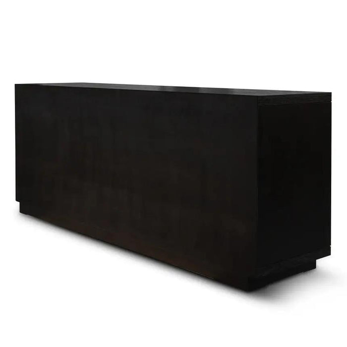 Calibre Furniture Bonnie 2m Wooden Buffet Unit - Textured Espresso Black