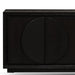 Calibre Furniture Bonnie 2m Wooden Buffet Unit - Textured Espresso Black