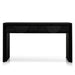 Calibre Furniture Bonnie 140cm Wooden Console Table with Drawers - Textured Espresso Black