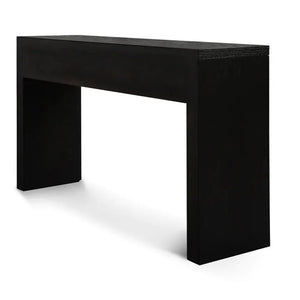 Calibre Furniture Bonnie 140cm Wooden Console Table with Drawers - Textured Espresso Black