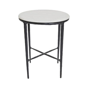Cafe Lighting and Living Heston Round Marble Side Table