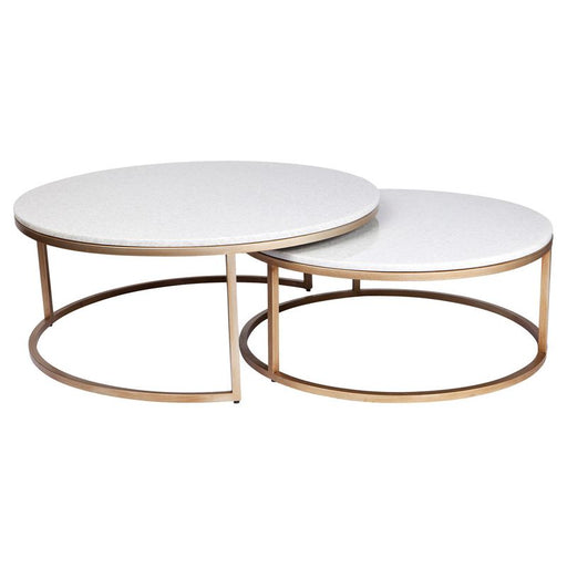 Cafe Lighting and Living Chloe Stone Nesting Coffee Tables