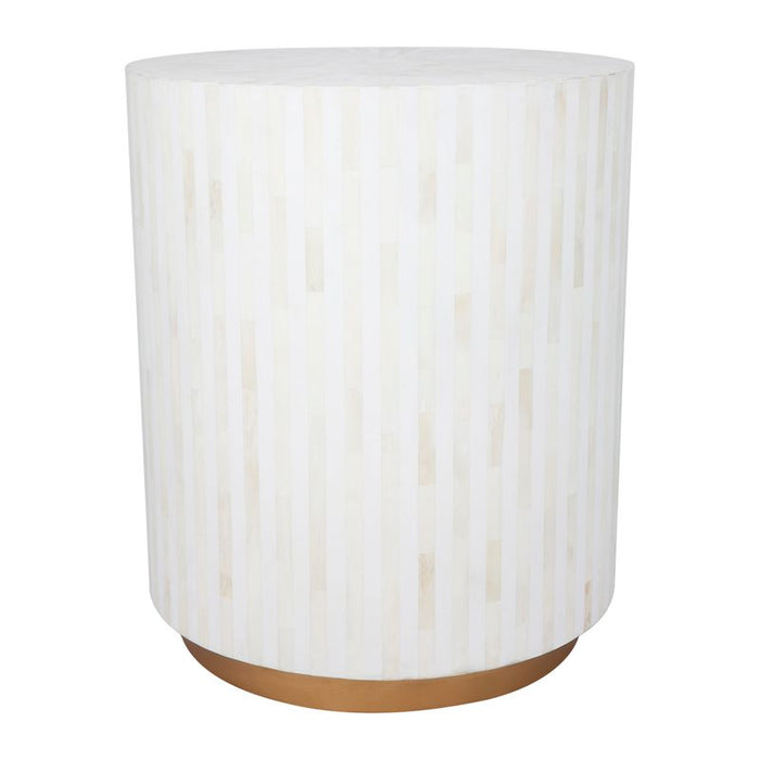 Cafe Lighting and Living Makayla Bone Inlay Side Table