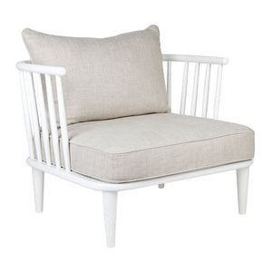Cafe Lighting and Living Pavilion White Armchair