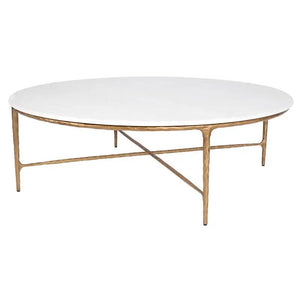 Cafe Lighting and Living Heston Round Marble Coffee Table