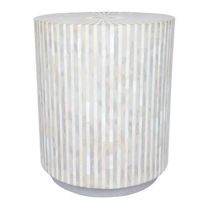 Cafe Lighting and Living Makayla Bone Inlay Side Table