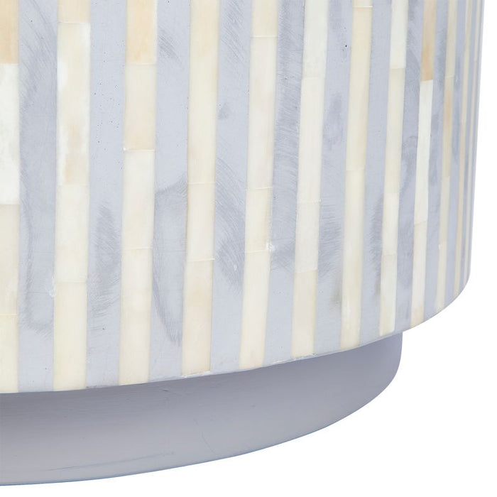 Cafe Lighting and Living Makayla Bone Inlay Side Table