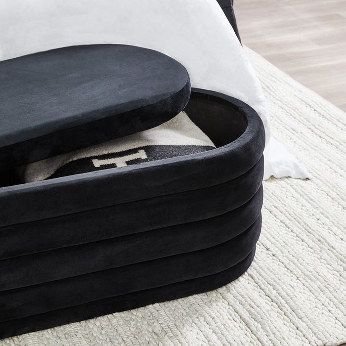 Cafe Lighting and Living Demi Storage Bench Ottoman