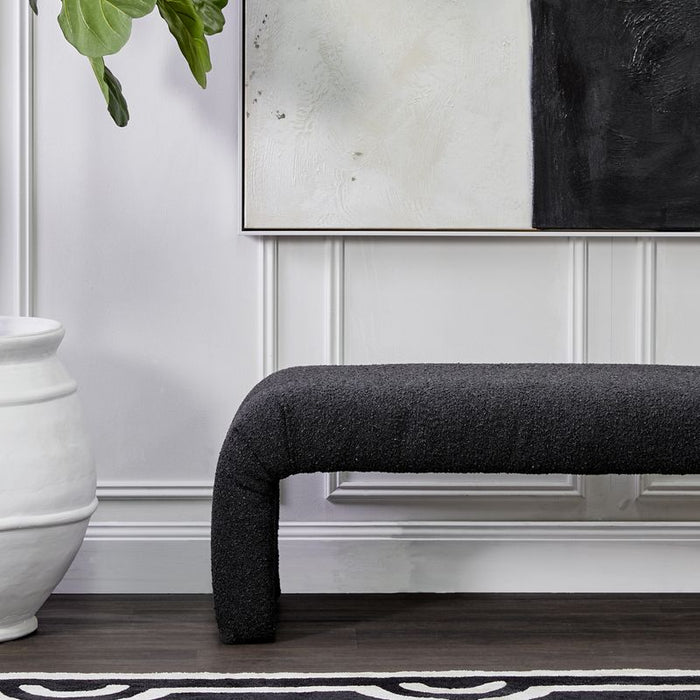 Cafe Lighting and Living The Curve Bench Ottoman