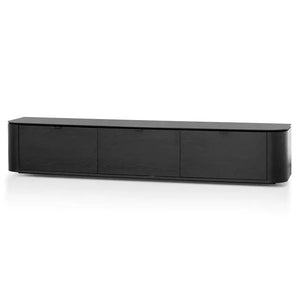 Calibre Furniture Curve 2.4m TV Entertainment Unit - Black Oak