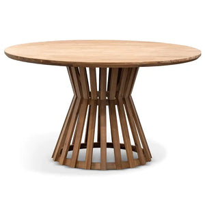 Calibre Furniture Renzo 1.35m Round Outdoor Dining Table - Natural Light