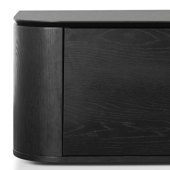 Calibre Furniture Curve 2.4m TV Entertainment Unit - Black Oak