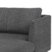 Calibre Furniture Denmark 3 Seater Fabric Sofa With Right Chaise - Metal Grey