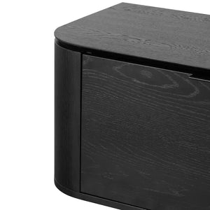 Calibre Furniture Curve 2.4m TV Entertainment Unit - Black Oak