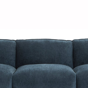 Calibre Furniture Dane 3 Seater Fabric Sofa - Dusty Blue