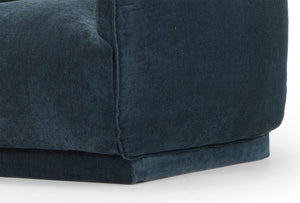 Calibre Furniture Dane 3 Seater Fabric Sofa - Dusty Blue