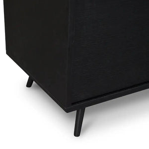 Calibre Furniture Nelson 2.4m TV Entertainment Unit - Black Oak