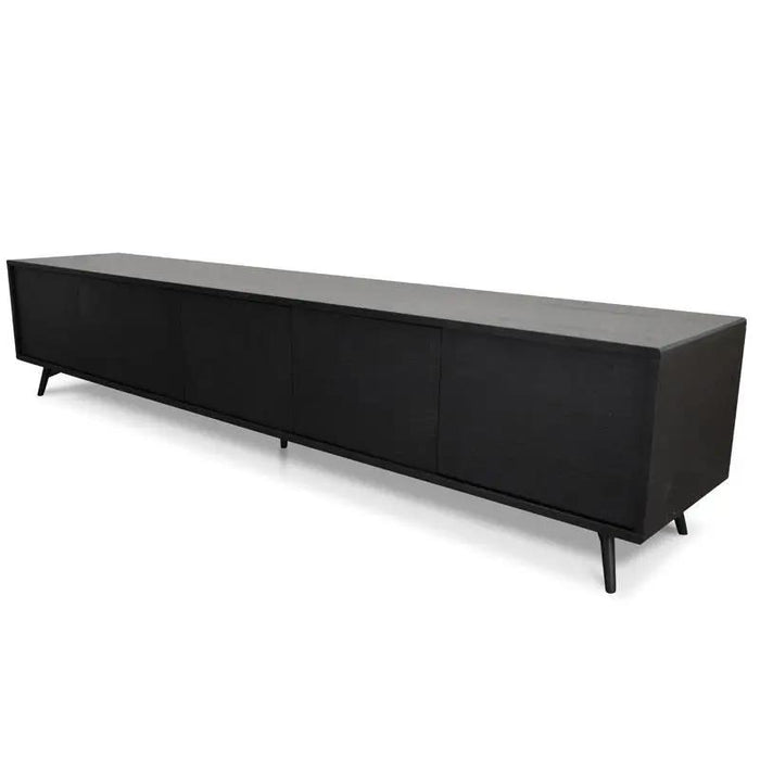 Calibre Furniture Nelson 2.4m TV Entertainment Unit - Black Oak