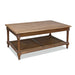 Hudson Furniture Marseille Mahogany and Rattan Coffee table