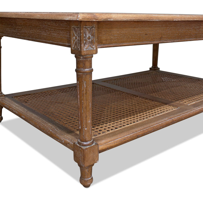 Hudson Furniture Marseille Mahogany and Rattan Coffee table