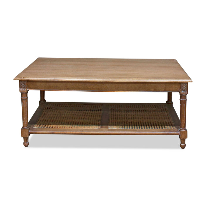 Hudson Furniture Marseille Mahogany and Rattan Coffee table