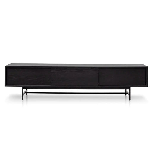 Calibre Furniture Christie 2.1m Wooden TV Entertainment Unit - Full Black