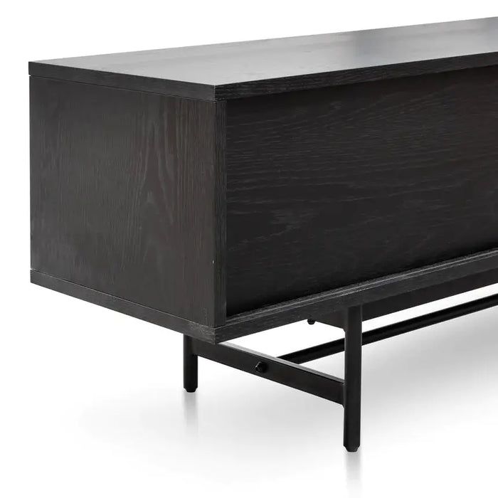 Calibre Furniture Christie 2.1m Wooden TV Entertainment Unit - Full Black