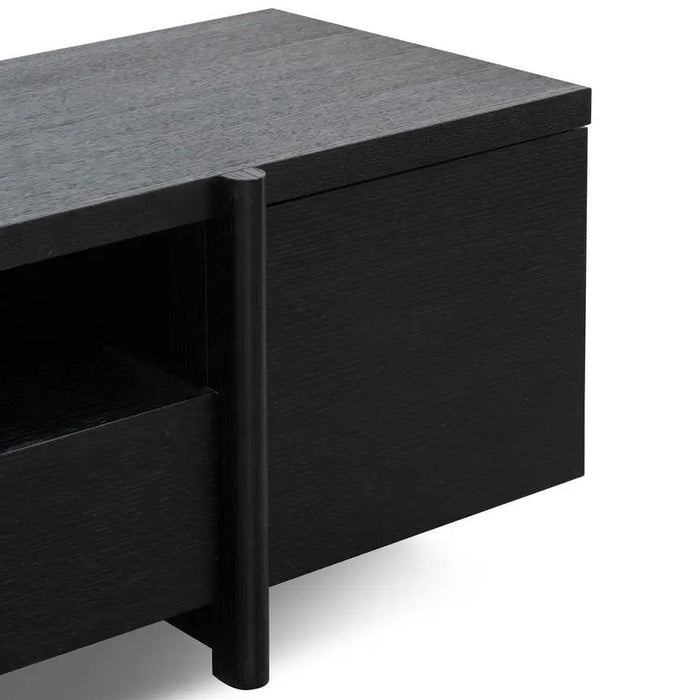 Calibre Furniture New York Lowline 2.1m Wooden TV Entertainment Unit - Black Oak