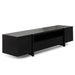 Calibre Furniture New York Lowline 2.1m Wooden TV Entertainment Unit - Black Oak