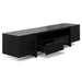Calibre Furniture New York Lowline 2.1m Wooden TV Entertainment Unit - Black Oak