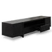 Calibre Furniture New York Lowline 2.1m Wooden TV Entertainment Unit - Black Oak