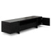 Calibre Furniture New York Lowline 2.1m Wooden TV Entertainment Unit - Black Oak